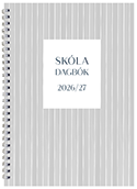 Skóladagbók, Nikkólína, grá röndótt