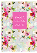 Skóladagbók, Tímalína, blómamunstur